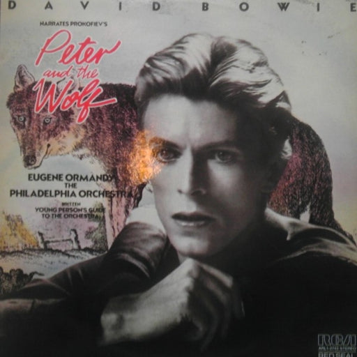 David Bowie, Sergei Prokofiev, Eugene Ormandy, The Philadelphia Orchestra, Benjamin Britten – Peter And The Wolf / Young Person's Guide To The Orchestra (LP, Vinyl Record Album)
