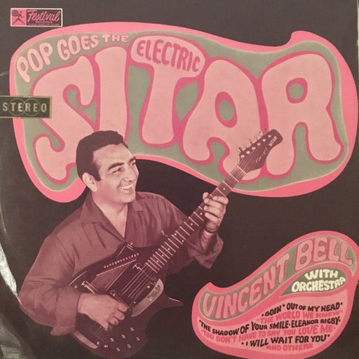 Vincent Bell With Orchestra – Pop Goes The Electric Sitar (LP, Vinyl Record Album)