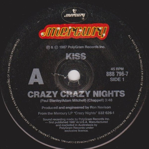 Kiss – Crazy Crazy Nights (LP, Vinyl Record Album)