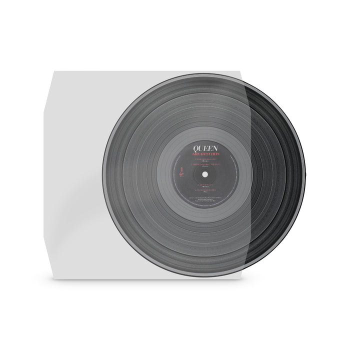 12" Square Record Inner Sleeves 90 Micron with cut corners - Thick Premium frosted Plastic