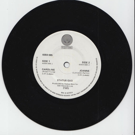 Status Quo – Caroline / Joanne (LP, Vinyl Record Album)