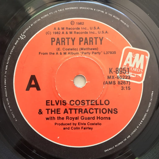 Elvis Costello & The Attractions, The Royal Guard Horns – Party Party (LP, Vinyl Record Album)