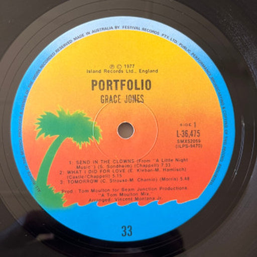 Grace Jones – Portfolio (LP, Vinyl Record Album)