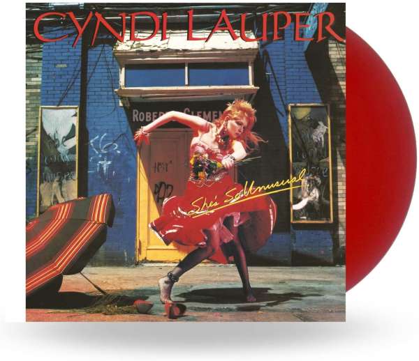 Cyndi Lauper – She's So Unusual (Red Vinyl) LP vinyl record, image 2 of 2