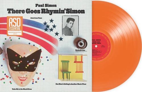 Paul Simon – There Goes Rhymin' Simon (Opaque Orange) LP vinyl record, image 2 of 3
