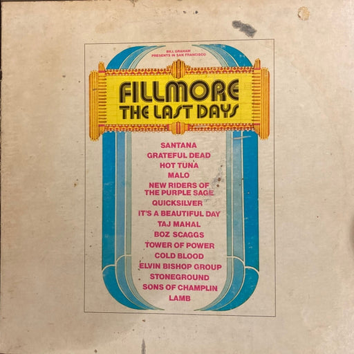 Various – Fillmore - The Last Days (LP, Vinyl Record Album)