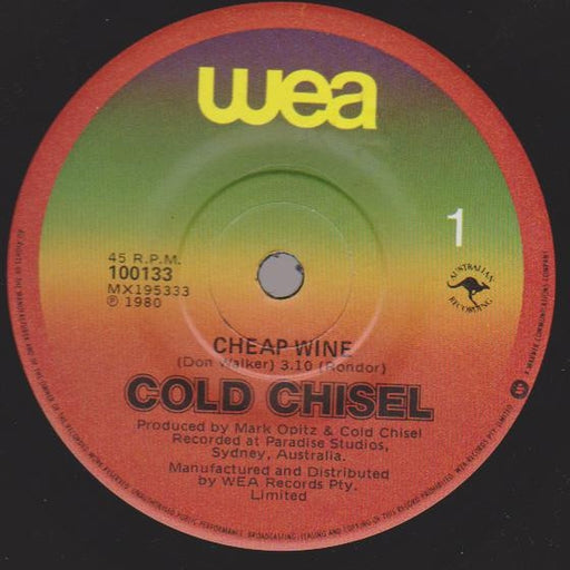 Cold Chisel – Cheap Wine (LP, Vinyl Record Album)