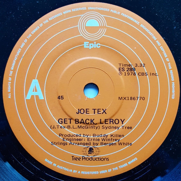Joe Tex – Get Back Leroy (LP, Vinyl Record Album)