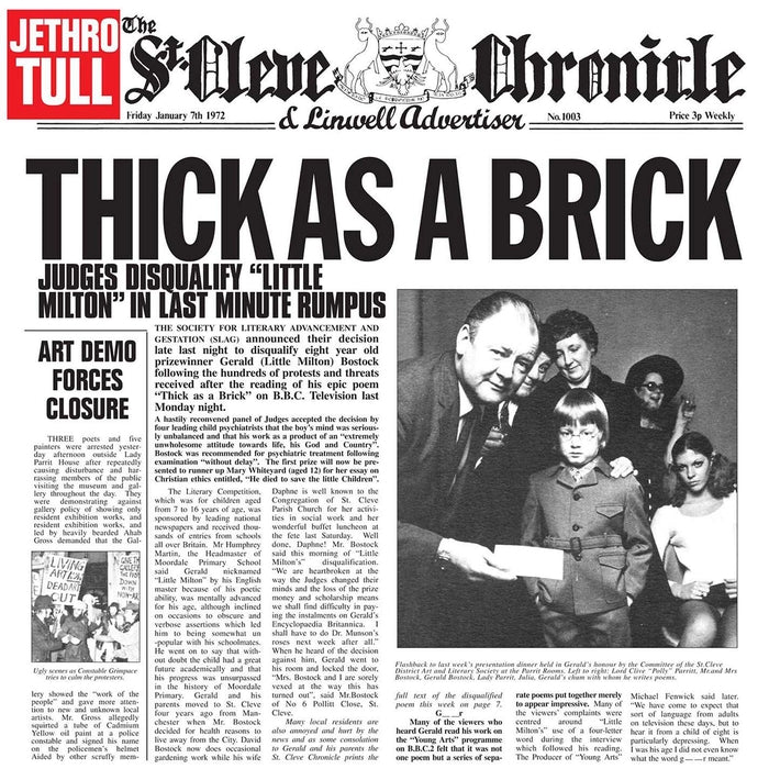 Jethro Tull – Thick As A Brick (LP, Vinyl Record Album)