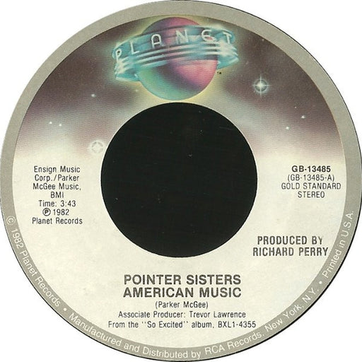 Pointer Sisters – American Music / I'm So Excited (LP, Vinyl Record Album)