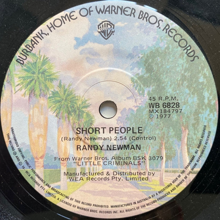 Randy Newman – Short People (LP, Vinyl Record Album)