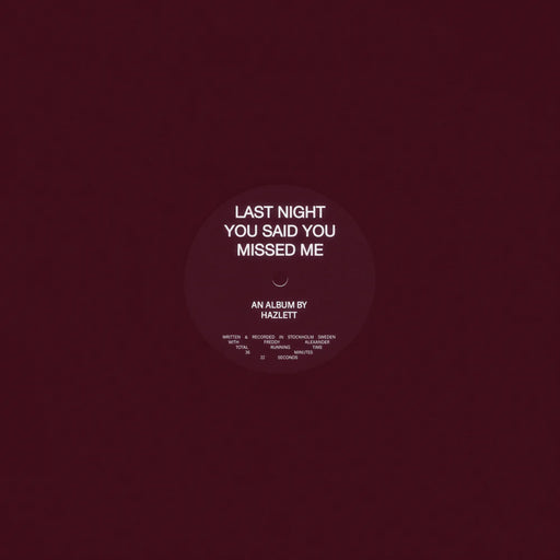 Hazlett – Last Night You Said You Missed Me (Coloured vinyl). - Image 1