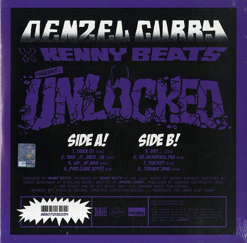 Denzel Curry, Kenny Beats – Unlocked LP vinyl record, image 2 of 2
