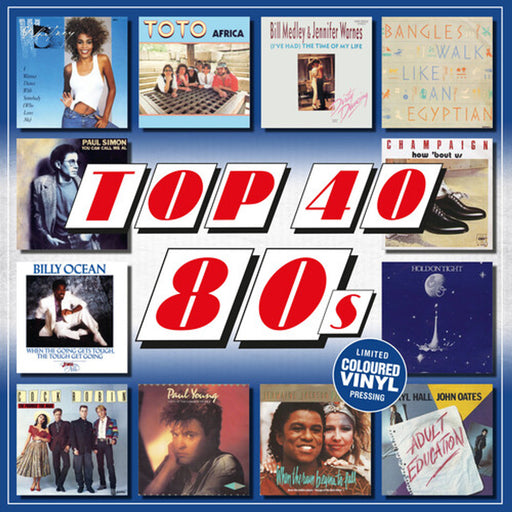 Various – Top 40 80s (Coloured vinyl) LP vinyl record, image 1 of 3