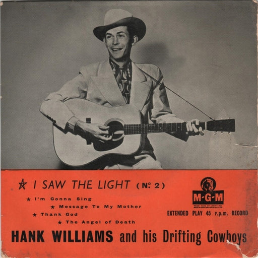 Hank Williams With His Drifting Cowboys – I Saw The Light (No. 2) (LP, Vinyl Record Album)