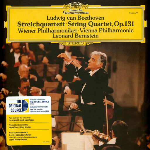 Ludwig van Beethoven, Wiener Philharmoniker, Leonard Bernstein – Streichquartett = String Quartet, Op. 131 (Original Source Series) LP vinyl record, image 1 of 4