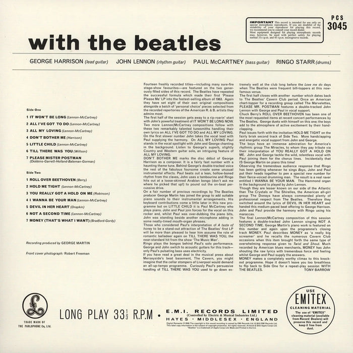 The Beatles – With The Beatles LP vinyl record, image 2 of 3