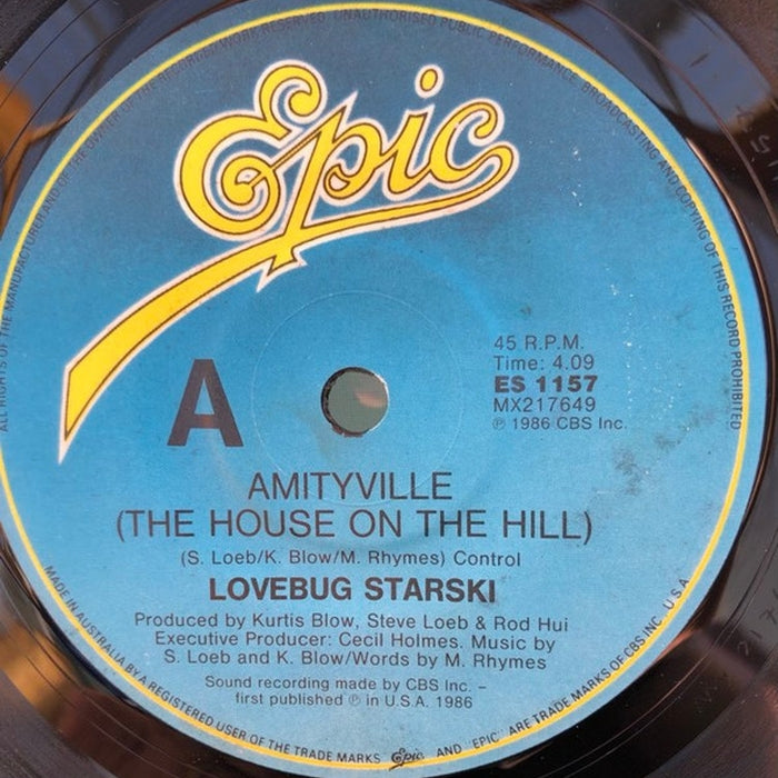 Lovebug Starski – Amityville (The House On The Hill) (LP, Vinyl Record Album)