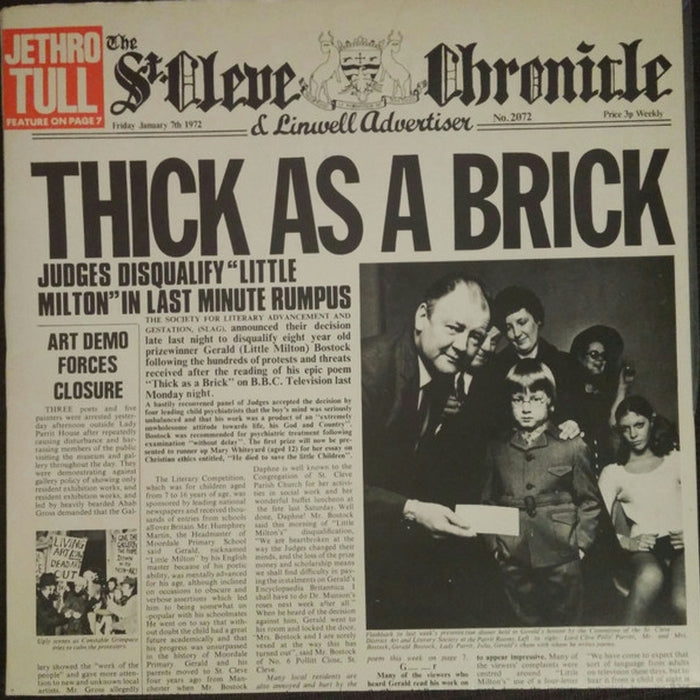 Jethro Tull – Thick As A Brick (LP, Vinyl Record Album)