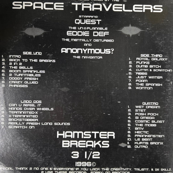 Space Travelers – Hamster Breaks Vol. 3 1/2 (LP, Vinyl Record Album)