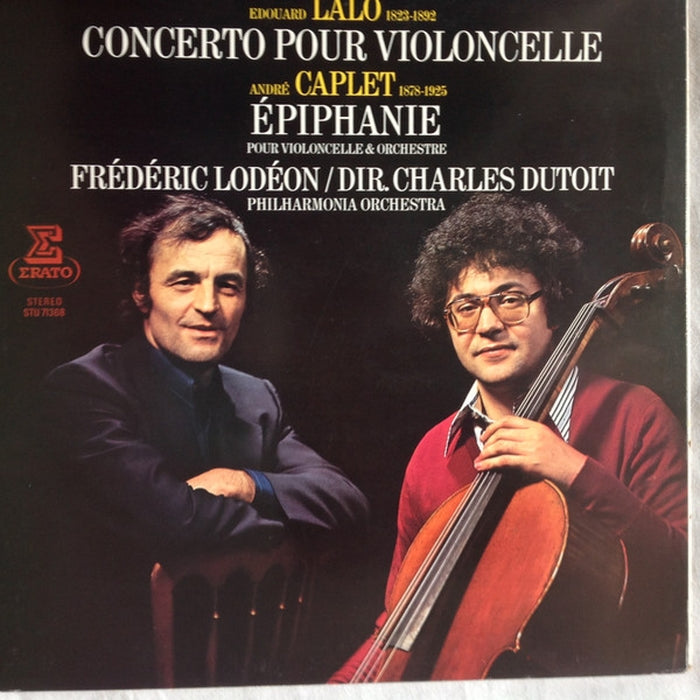 André Caplet, Édouard Lalo, Frédéric Lodéon, Charles Dutoit, Philharmonia Orchestra – Concerto Pour Violoncelle / Epiphanie (LP, Vinyl Record Album)