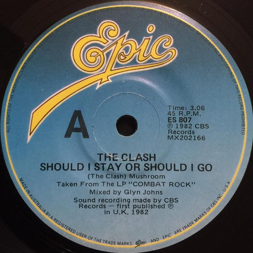 The Clash – Should I Stay Or Should I Go / Straight To Hell (LP, Vinyl Record Album)