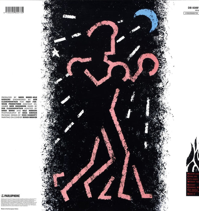 Let's Dance – David Bowie LP vinyl record, image 2 of 2