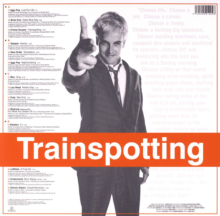 Various – Trainspotting (2xLP, Soundtrack, Music From The Motion Picture) LP vinyl record, image 2 of 2