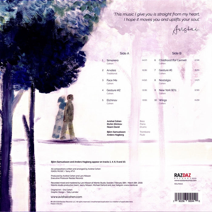 Avishai Cohen – Arvoles LP vinyl record, image 2 of 2