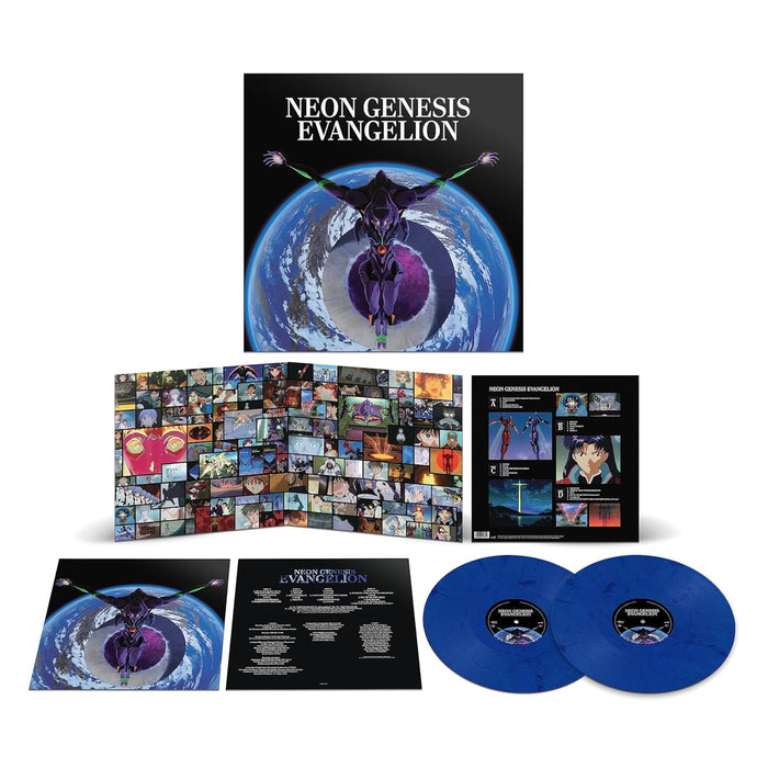 Shiro Sagisu – Neon Genesis Evangelion (2xLP, Blue with Black) - Image 3