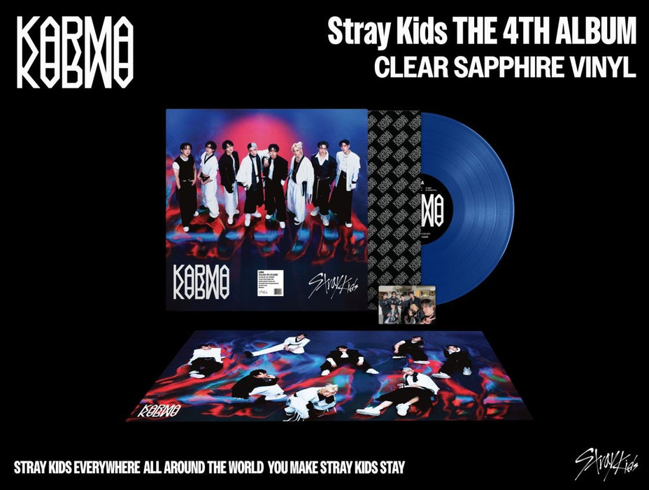 Stray Kids – KARMA (Clear Saphire Vinyl) - Image 1