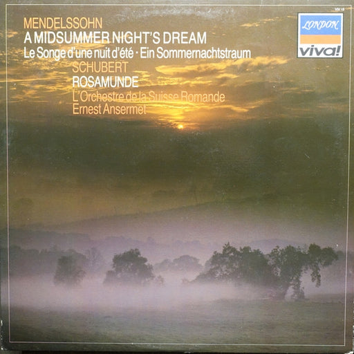 Felix Mendelssohn-Bartholdy, Franz Schubert, Ernest Ansermet, L'Orchestre De La Suisse Romande – A Midsummer Night's Dream / Rosamunde (LP, Vinyl Record Album)