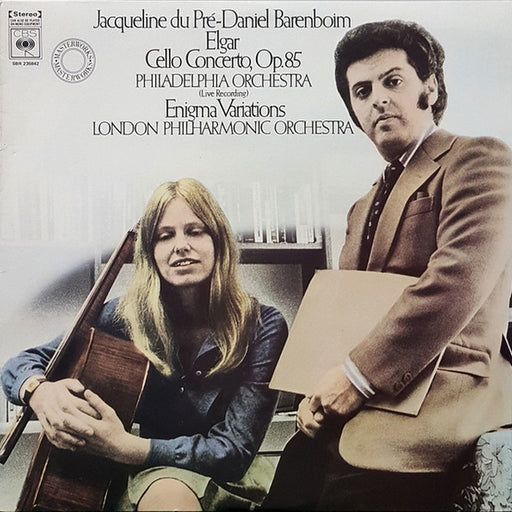 Sir Edward Elgar, Jacqueline du Pré, Daniel Barenboim, The Philadelphia Orchestra, London Philharmonic Orchestra – Cello Concerto, Op. 85 / Enigma Variations (LP, Vinyl Record Album)