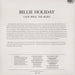 Billie Holiday – Lady Sings The Blues LP vinyl record, image 2 of 2