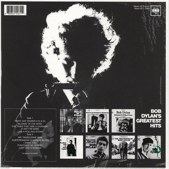 Bob Dylan – Bob Dylan's Greatest Hits LP vinyl record, image 2 of 3