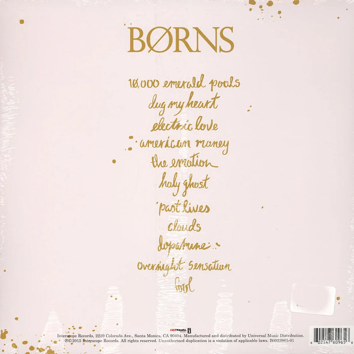 BØRNS – Dopamine LP vinyl record, image 2 of 2