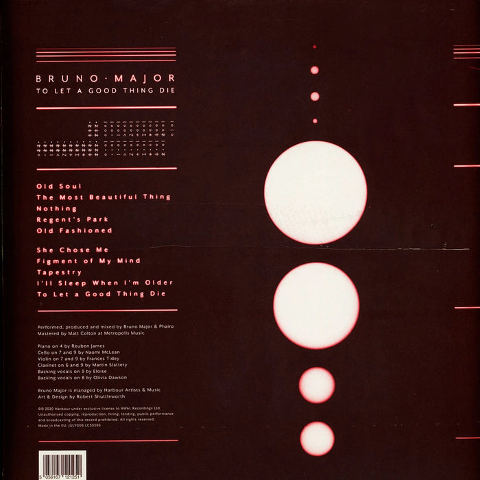 Bruno Major – To Let A Good Thing Die LP vinyl record, image 2 of 2