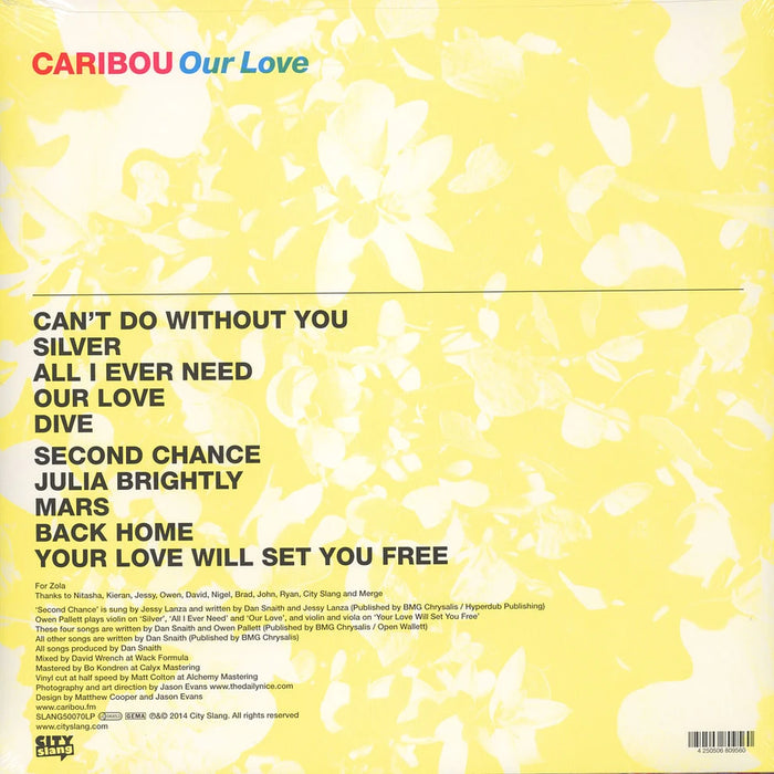 Caribou – Our Love LP vinyl record, image 2 of 3