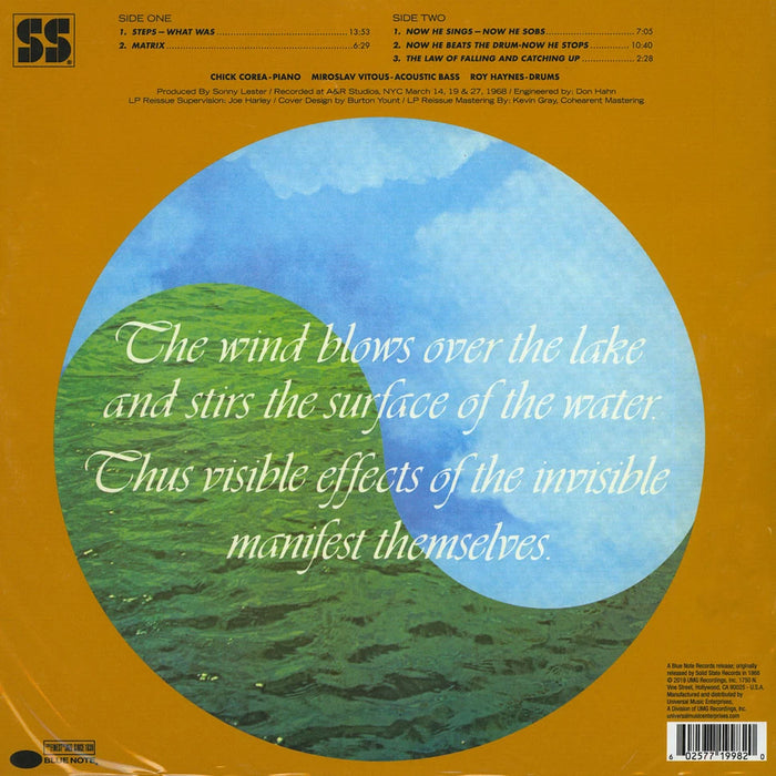 Chick Corea – Now He Sings, Now He Sobs (Blue Note Tone Poet) LP vinyl record, image 2 of 3