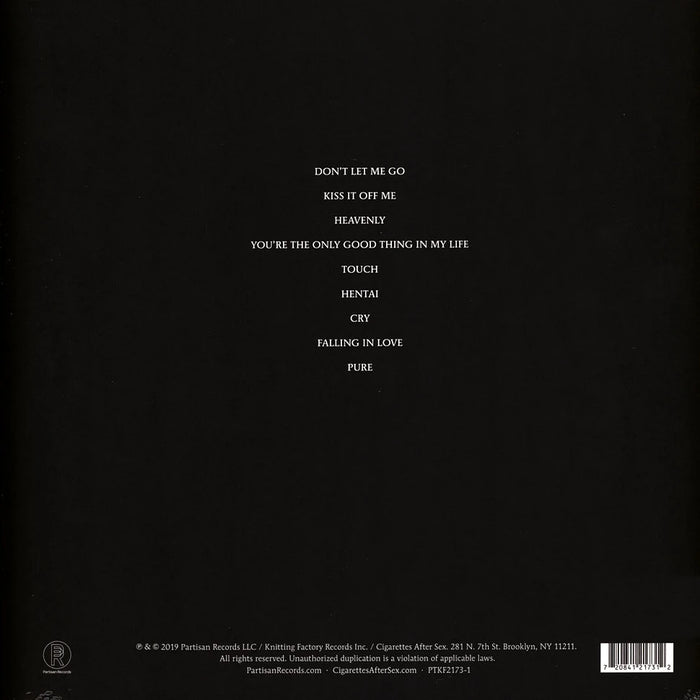 Cigarettes After Sex – Cry LP vinyl record, image 2 of 3