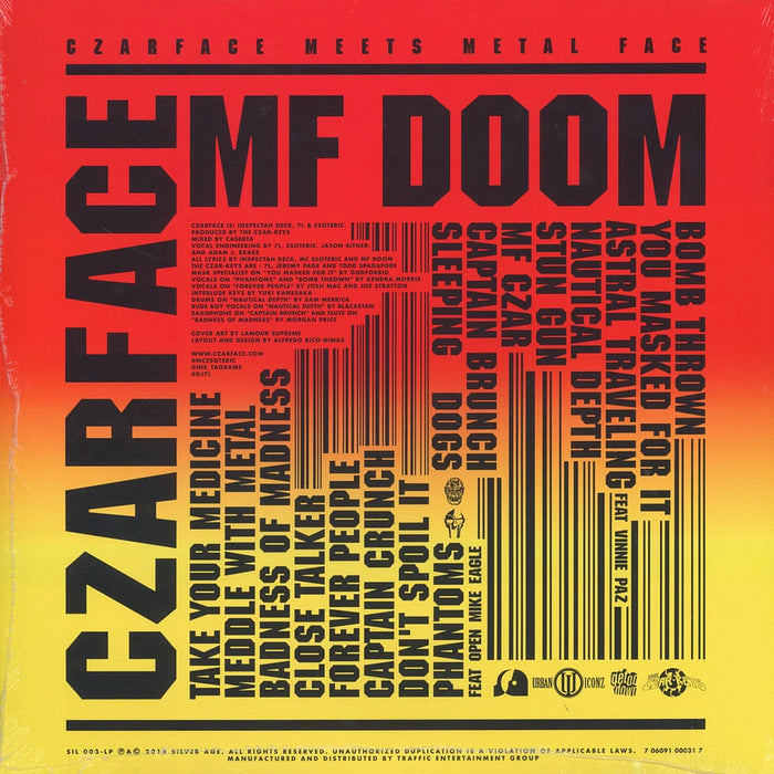 Czarface, MF Doom – Czarface Meets Metal Face LP vinyl record, image 2 of 3