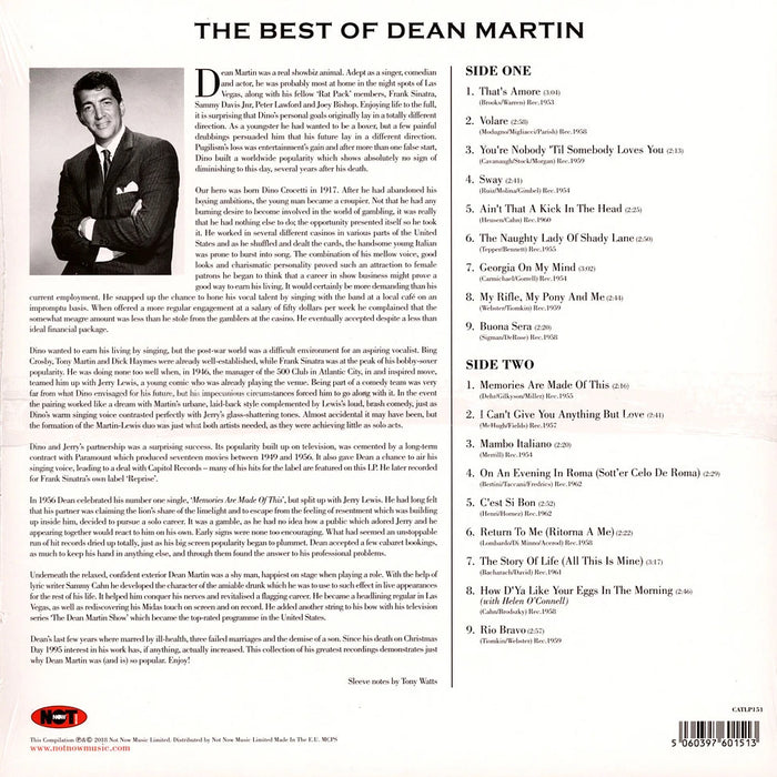 Dean Martin – The Best Of Dean Martin LP vinyl record, image 2 of 2