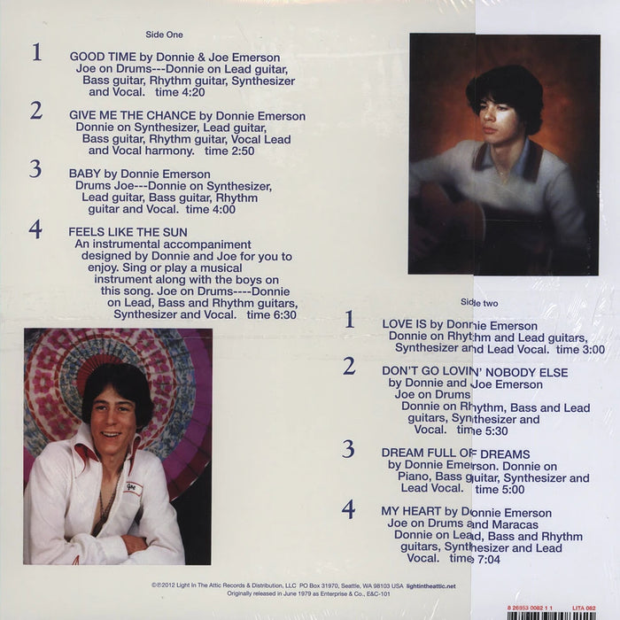 Donnie & Joe Emerson – Dreamin' Wild (Light in the Attic) LP vinyl record, image 2 of 2