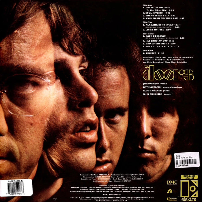The Doors – The Doors (2xLP, 45rpm, Analogue Productions) LP vinyl record, image 2 of 2