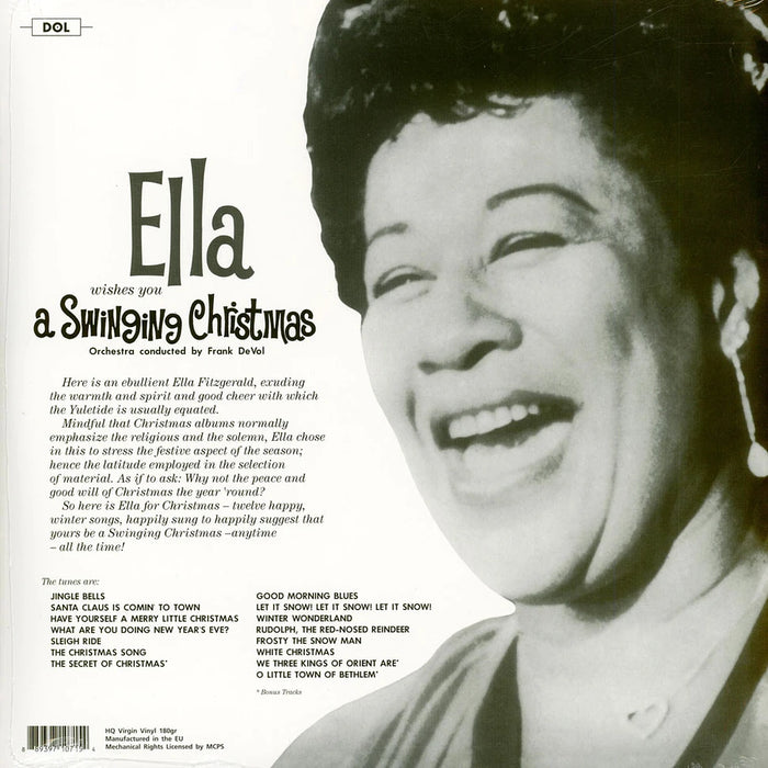 Ella Fitzgerald – Ella Wishes You a Swinging Christmas (White Vinyl) LP vinyl record, image 2 of 2