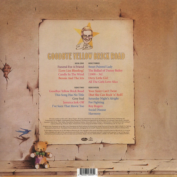 Elton John – Goodbye Yellow Brick Road (2xLP) LP vinyl record, image 3 of 3