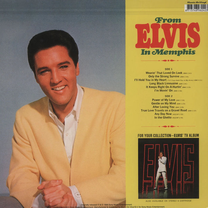 Elvis Presley – From Elvis In Memphis LP vinyl record, image 2 of 2