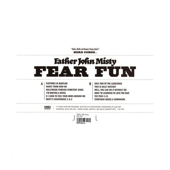 Father John Misty – Fear Fun LP vinyl record, image 2 of 2