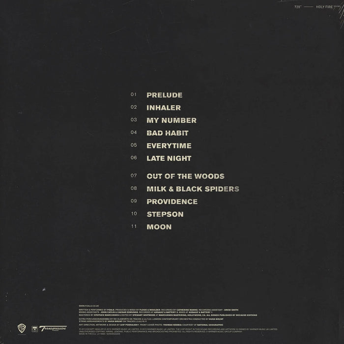 Foals – Holy Fire LP vinyl record, image 2 of 3