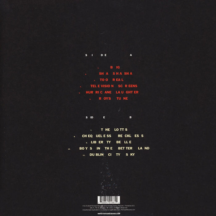 Fontaines D.C. – Dogrel LP vinyl record, image 2 of 3